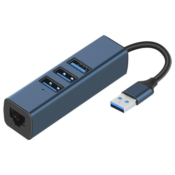 4 In 1 Usb3.0 + Dual Usb2.0 Rj45 Hub Adapter Usb Cables Hubs & Adapters