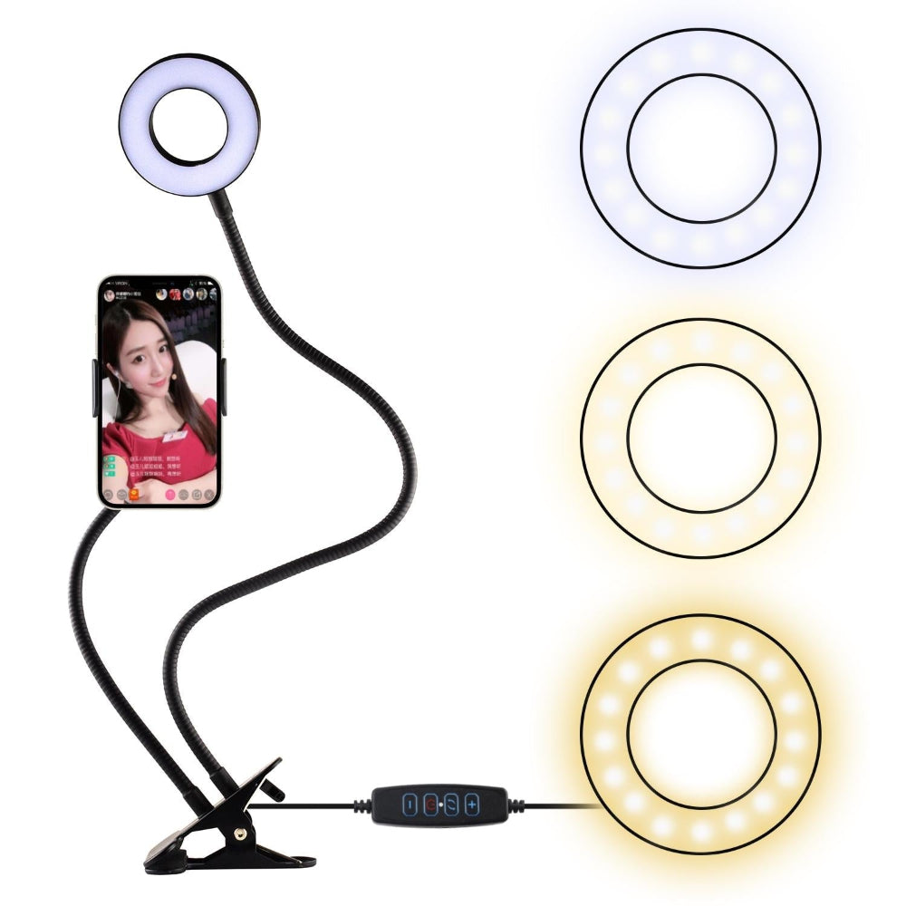 Led Fill Light With Phone Clamp For Live Broadcasting And Video Use Selfie Lights