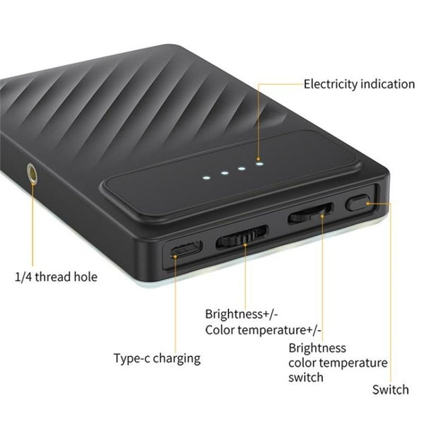 Clip On Fill Light For Mobile Devices With Three Modes Audio And Video Selfie Lights