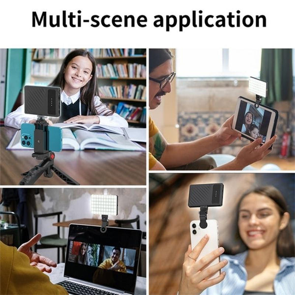Clip On Fill Light For Mobile Devices With Three Modes Audio And Video Selfie Lights