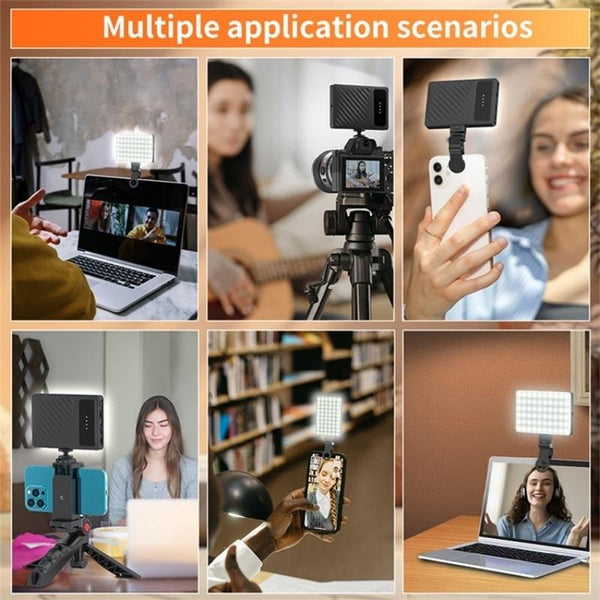 Clip On Fill Light For Mobile Devices With Three Modes Audio And Video Selfie Lights