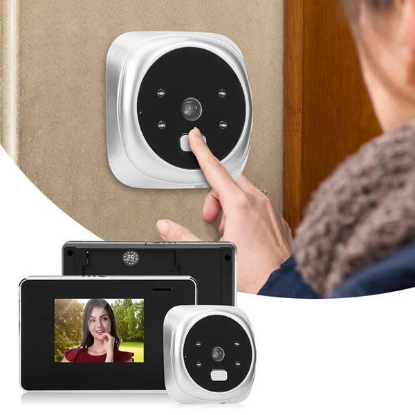 2.8 Screen Digital Peephole Door Bell With 0.3Mp Camera Smart Doorbells