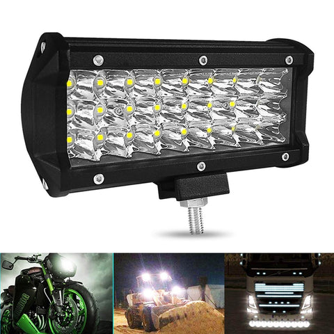 7 Inch 18W 1800Lm 3 Row Led Strip Light Working Refit Off Road Vehicle Lamp Roof Led Car Lights