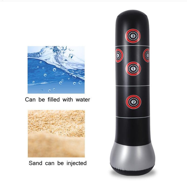 Vertical Inflatable Tumbler Boxing Column For Adults And Children 1.6M Height Punching Bags