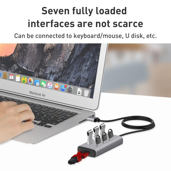 7 Port Usb 3.0 Hub With 80Cm Cable Usb Cables Hubs & Adapters