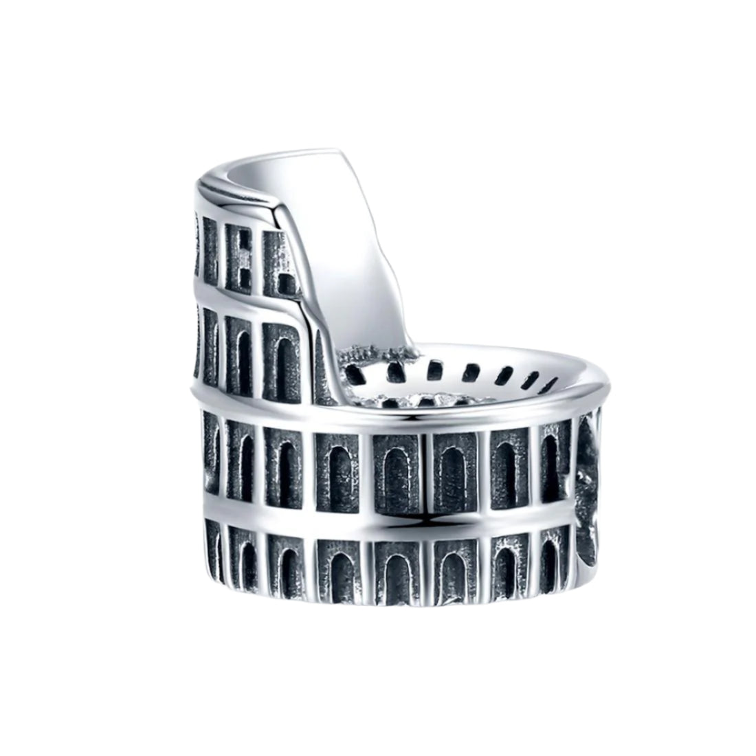 925 Sterling Silver Colosseum Beads For Diy Bracelets & Necklaces Charms & Pendants