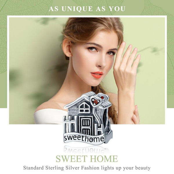 925 Sterling Silver Diy Bracelet Beads Warm Home Charms & Pendants