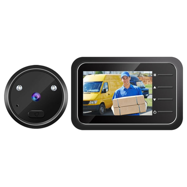 2.4 Digital Door Viewer With Night Vision Tf Card Slot Photo & Video Capture Smart Doorbells