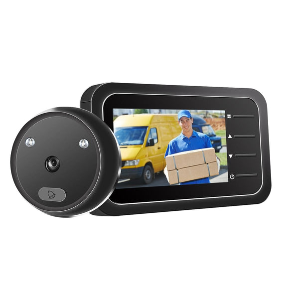 2.4 Digital Door Viewer With Night Vision Tf Card Slot Photo & Video Capture Smart Doorbells