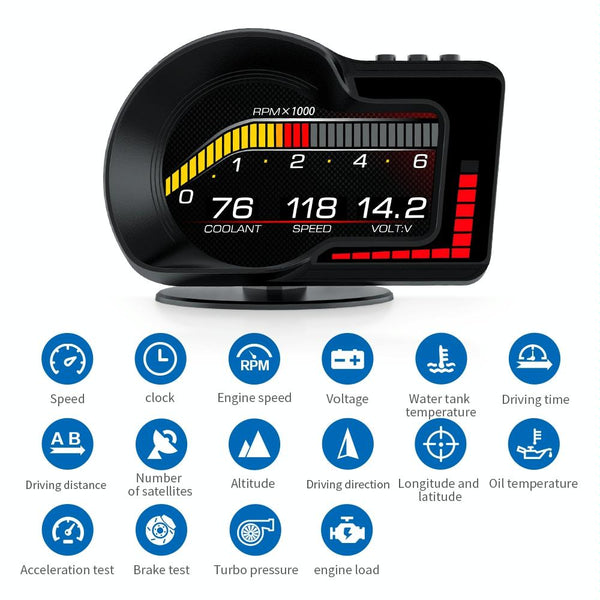 High Def Obd+Gps Hud For F15 Cars Usb Cables Hubs & Adapters