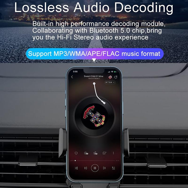 Bluetooth 5.0 Car Mp3 Player Fm Transmitter & Phone Holder Ipods & Mp3 Players