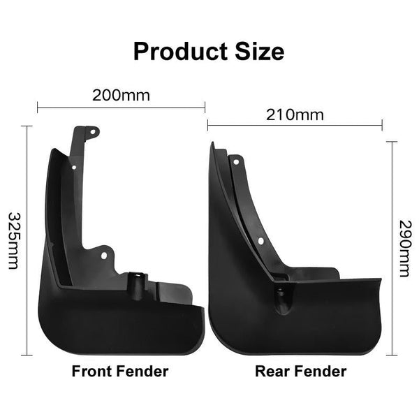 For Skoda Kamiq 2018 2022 4Pcs / Set Car Auto Soft Plastic Splash Flaps Fender Guard Fenders & Mud Guards