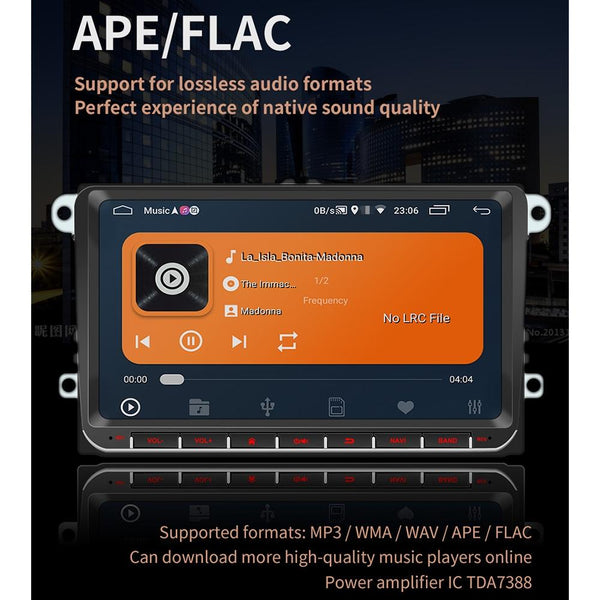 9 Inch Android 8.1 Car Radio Receiver For Volkswagen Fm Bluetooth Locator Technology Wifi Tf Card Decoding Video In Dash Units W/O Gps