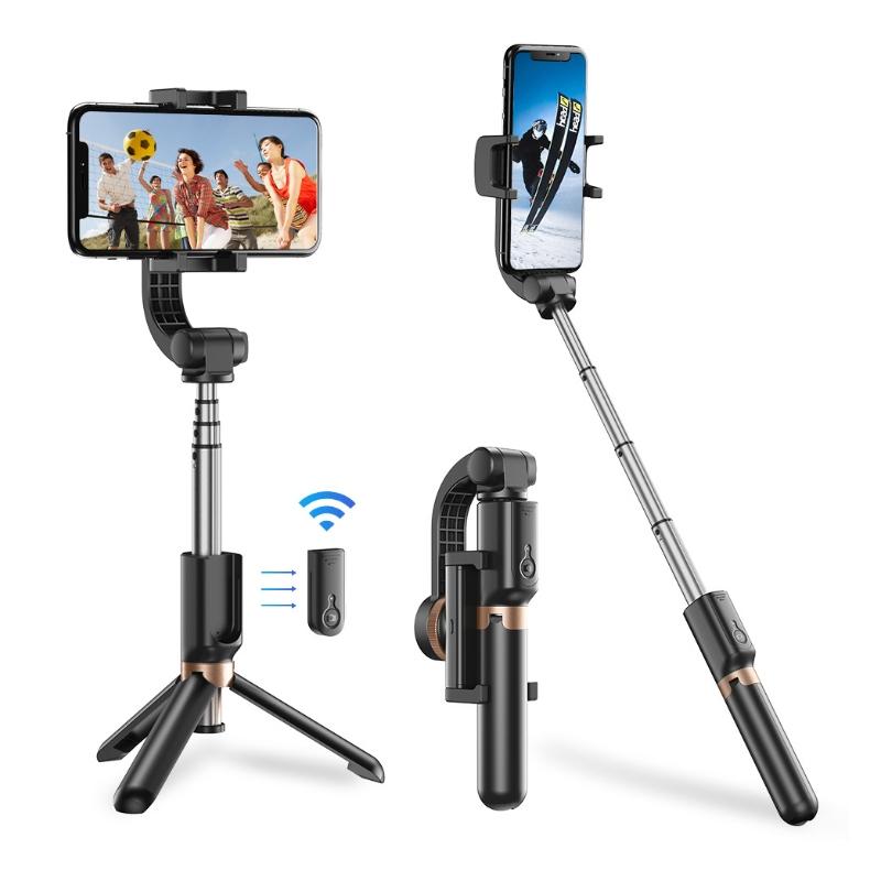 Multifunctional Mobile Phone Gimbal Stabilizer With Live Video And Selfie Stick Selfie Sticks
