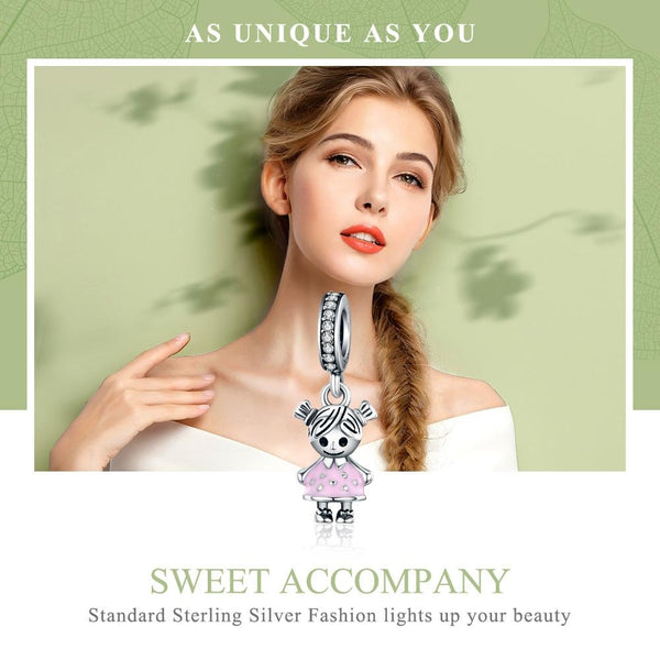 925 Sterling Silver Bead Bracelet / Necklace Accessory Charms & Pendants