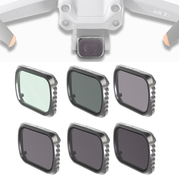 6 In 1 Aluminum Lens Filter For Dji Air 2S Camera Drone Accessories