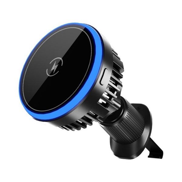 Wireless Mag Netic Car Vent Charger With Colourful Light Phone Charging Stand Placeholder