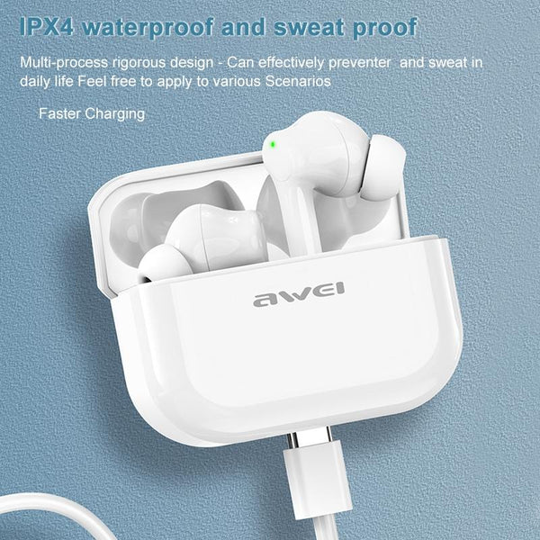 Waterproof Tws Headset With Anc & Charging Case Ta1 Bluetooth V5.0 Headsets