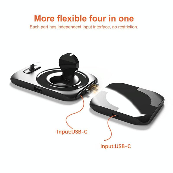 4 In 1 Wireless Charger For Iphone Watch Airpods Chargers & Cradles