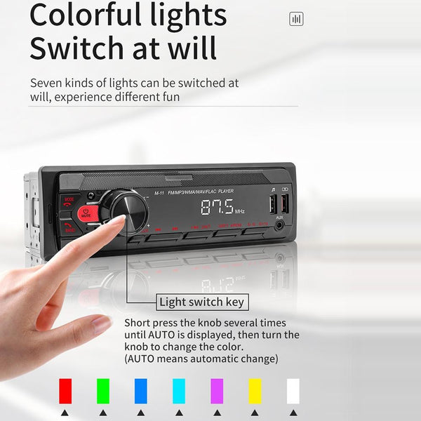 Bluetooth Car Mp3 Player Fm Radio Tf Card Mobile Phone Interconnection M11 Ipods & Mp3 Players