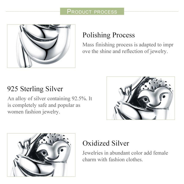925 Sterling Silver Sloth Bead For Diy Bracelets Charms & Pendants