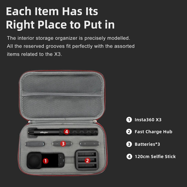 Insta360 X3 Protection Pack For Medium Storage Amagisn Camera Cases Bags & Covers