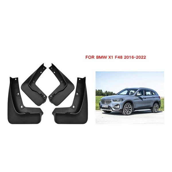 For Bmw X1 F48 2016 2022 4Pcs / Set Car Auto Soft Plastic Splash Flaps Fender Guard Fenders & Mud Guards