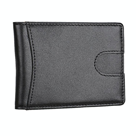 Mini Crazy Horse Leather Rfid Wallet Antimagnetic Wallets