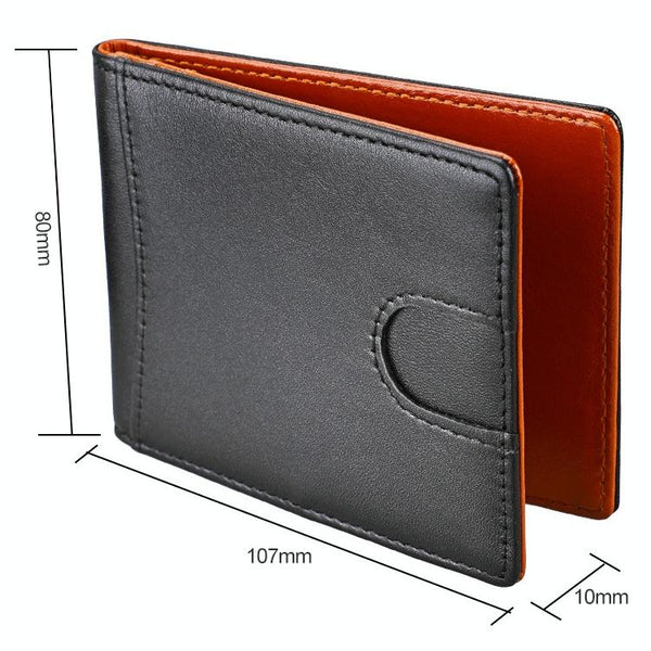 Mini Crazy Horse Leather Rfid Wallet Antimagnetic Wallets