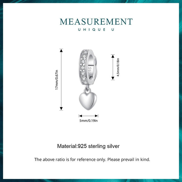 Gold & Heart Buckle Bead Parts Charms & Pendants