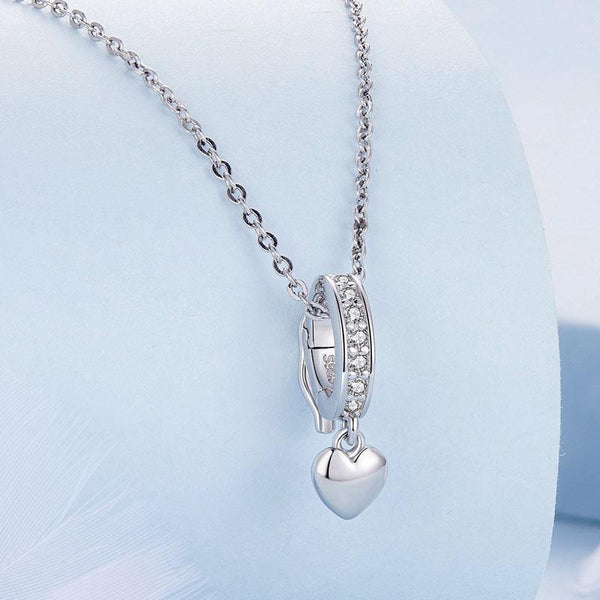 Gold & Heart Buckle Bead Parts Charms & Pendants