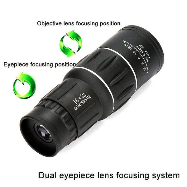 52Mm Monocular Telescope For Low Light Night Vision Binoculars & Monoculars