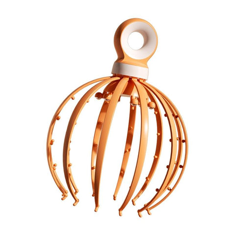 12 Claw Scalp Massager For Relaxation Yellow Massagers