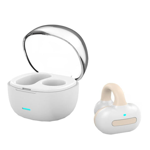 Ear Clip Type Touch Bone Conduction Bluetooth Earphone With Charging Warehouse Skin Colour Earbuds