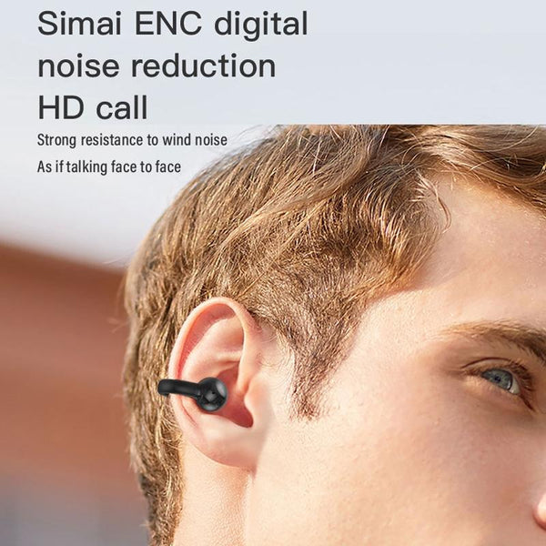 Ear Clip Type Touch Bone Conduction Bluetooth Earphone With Charging Warehouse Skin Colour Earbuds