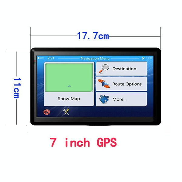 7 Inch Car Locator Technology Navigator 8G + 128M Resistive Screen Middle East Map Fm / Tf Card Support Video In Dash Units W/O Gps
