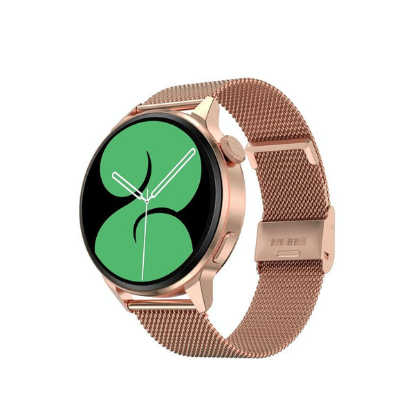 1.36 Inch Hd Screen Nfc Smart Call Watch Gold Steel Smart Watches
