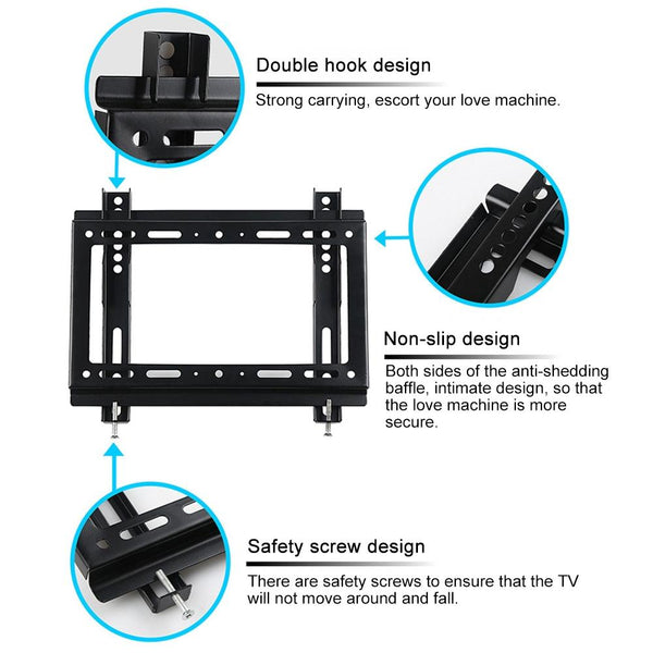 Vertical Angle Tv Wall Mount Bracket For 26 55 Inch Screens Tv Stands & Mounts