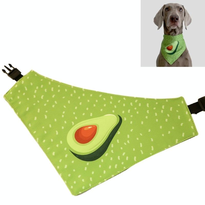 Refreshing Avocado Pet Scarf Three Layer Thickened Waterproof Saliva Towel Size Xl Dog Clothing & Shoes