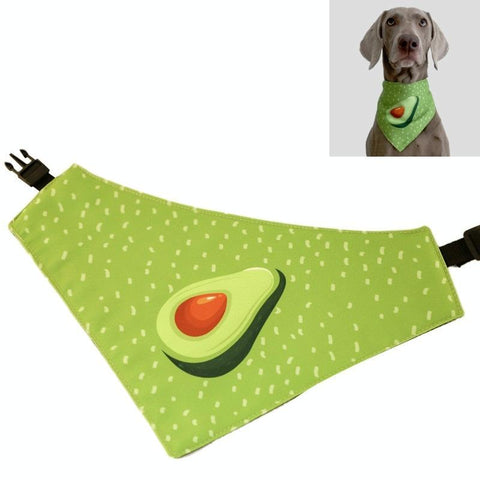 Refreshing Avocado Pet Scarf Three Layer Thickened Waterproof Saliva Towel Size Xl Dog Clothing & Shoes
