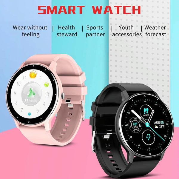 Smart Watch Heart Rate Blood Oxygen Pressure Monitoring Bluetooth Calling Mesh Black Smart Watches