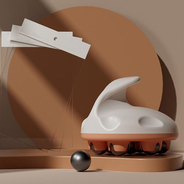 Orange Calf Muscle Relaxation Abdominal Ball Meridian Massager Mag Netic For Optimal Relief Massagers