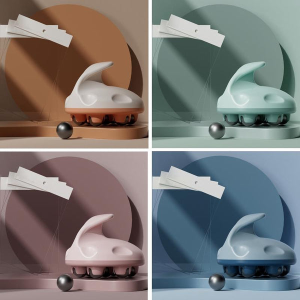 Orange Calf Muscle Relaxation Abdominal Ball Meridian Massager Mag Netic For Optimal Relief Massagers