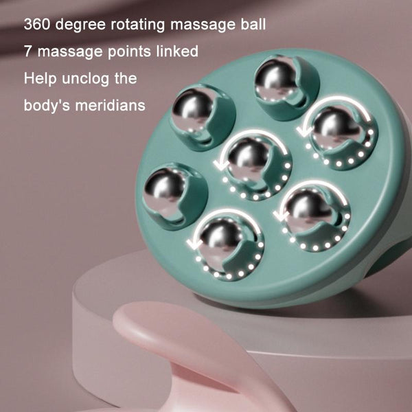 Orange Calf Muscle Relaxation Abdominal Ball Meridian Massager Mag Netic For Optimal Relief Massagers