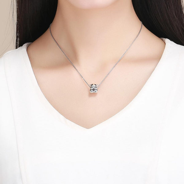 925 Sterling Silver Hamster Bead Bracelet & Necklace Set Bracelets