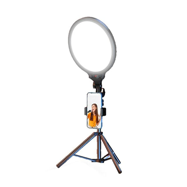 Full Screen Selfie Ring Light Tripod Set For Live Stream 210Cm Height Selfie Lights