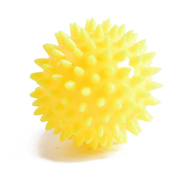 2 Pack Tpr Grip Ball For Stroke Recovery 6Cm Yellow Squeezable Stress Relievers