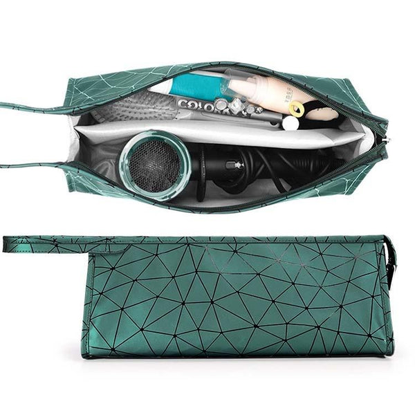 Emerald Green Hair Dryer Storage Package With Protective Cover And Roll Hair Dryers