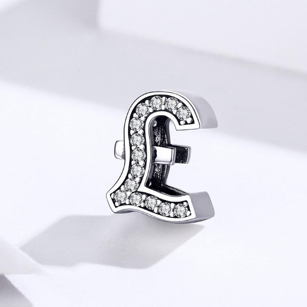 925 Sterling Silver Currency Symbol Pendant For Diy Bracelets And Necklaces Charms & Pendants