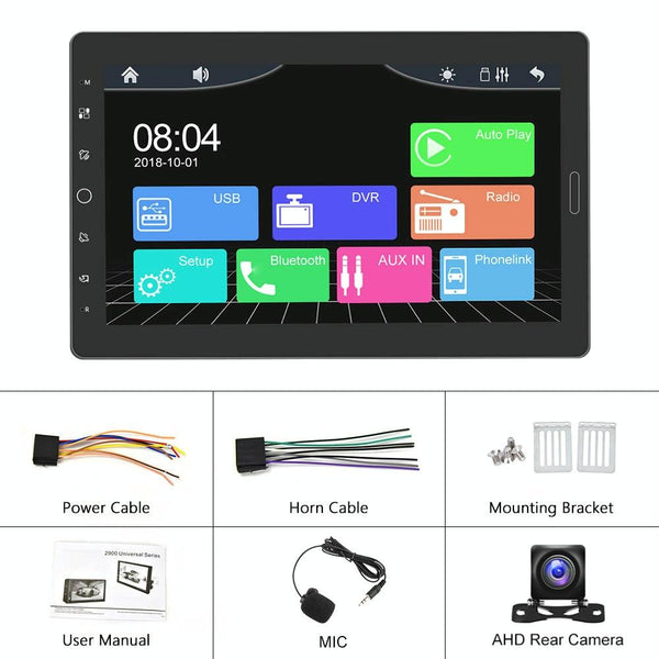 10.1 Inch Full Screen Car Mp5 Player + Ahd Camera Other Car Video